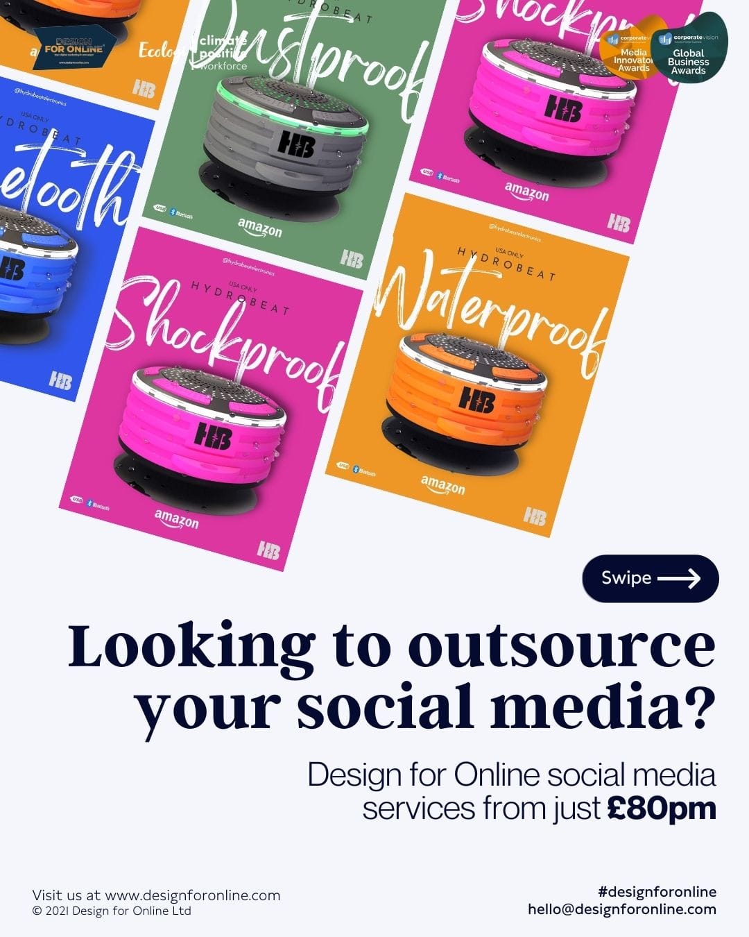 Social Media Management Pricing & Packages Design for Online